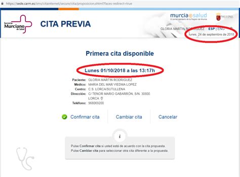 cita previa médico murcia|Cita Previa SMS